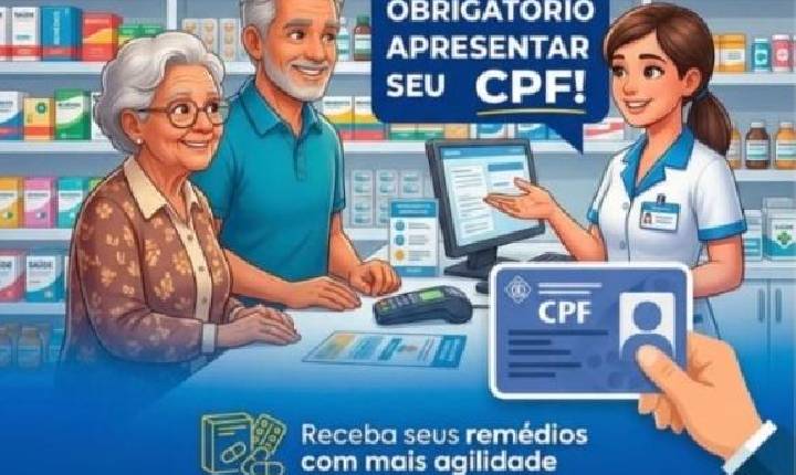 Apresentação de CPF passa a ser obrigatória para retirada de medicamentos em Perdizes